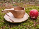 Fjelltind Tallerken/ Fat,  Lys (18cm) - Rask levering med gravering thumbnail