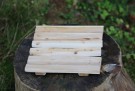 Kjelebrikke i nordisk einer - Kvadrat Liten 20,5 cm - Rask levering med gravering thumbnail