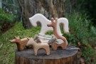 Treleker - Design serien - Liten giraff m/lys del thumbnail