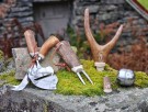 Fiskegaffel - Reinsdyr - Fjellbjørk - Rask levering med gravering thumbnail