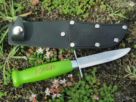 BARN Speiderkniv , Morakniv Scout 39 Safe Fashion - Grønn