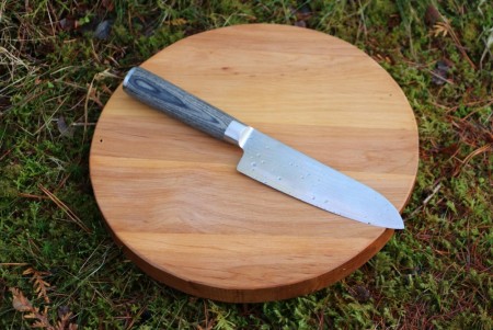 Serveringsfjøl i Svartor - Rund 30cm