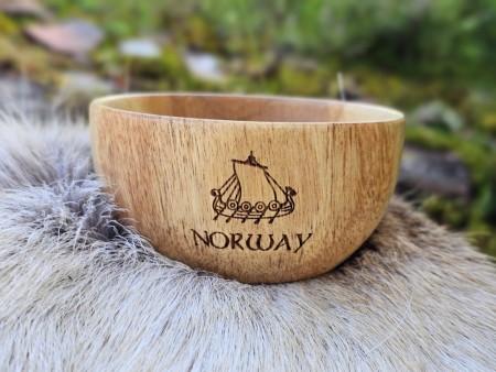 Fjelltind Turskål / bolle Mørk (10cm) - m/suvenir motiv