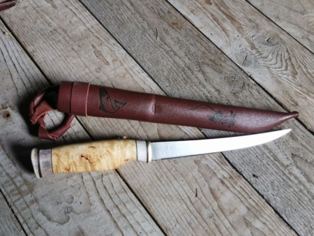 Fiskekniv 2 - Wood Jewel - rask levering med gravering
