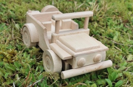 Treleker - Natur Kjøretøy - Jeep - Gravering