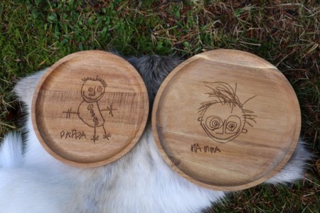 Fjelltind Tallerken / Fat,  Mørk (24cm) - Rask levering med gravering