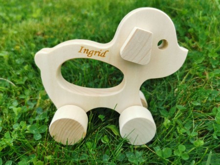 Treleker - KOS serien - Hunden Herbert - Gravering