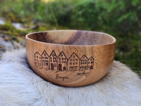 Fjelltind Turskål Mørk (12,5cm) - m/suvenir motiv