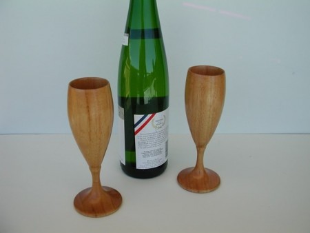 Hvitvin glass av tre