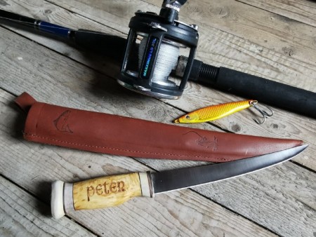 Fiskekniv 1 - Wood Jewel - rask levering med gravering