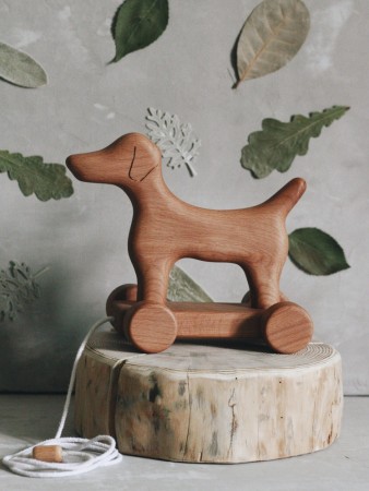 Treleker - Design serien - Hundefigur med hjul