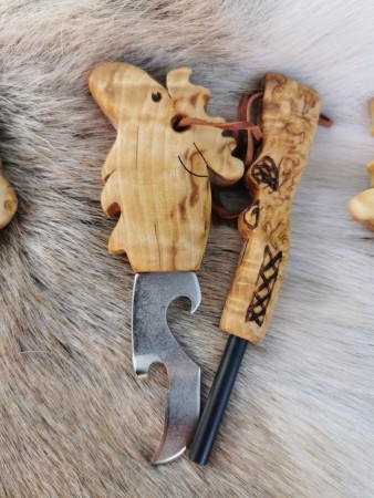 Wood Jewel - Tennstål - Rask levering med gravering