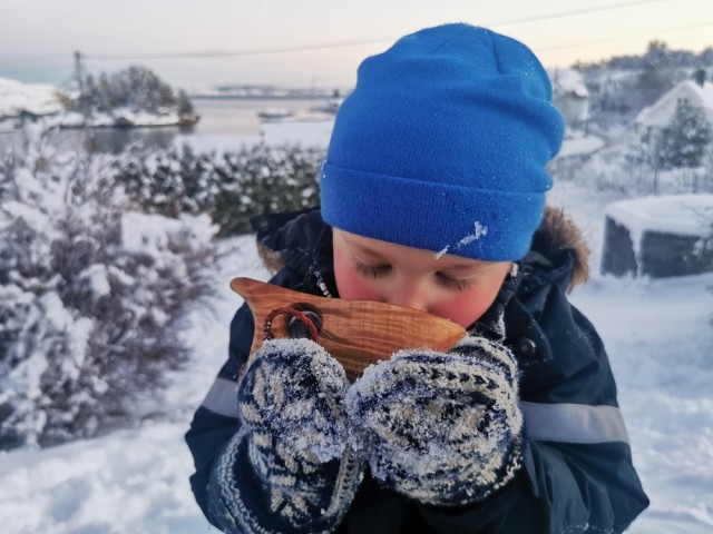 Godt med varm drikke på jakt eller bare ute i hagen...:)